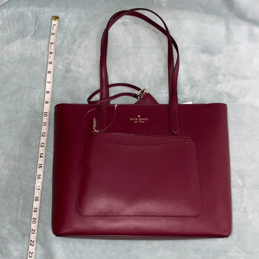🤩BEAUTIFUL KATE SPADE ♠️ Staci pvc large tote set - Picture 5 of 16